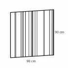 Miroir mural carré de design moderne fabriqué en Italie - Coriandre Viadurini
