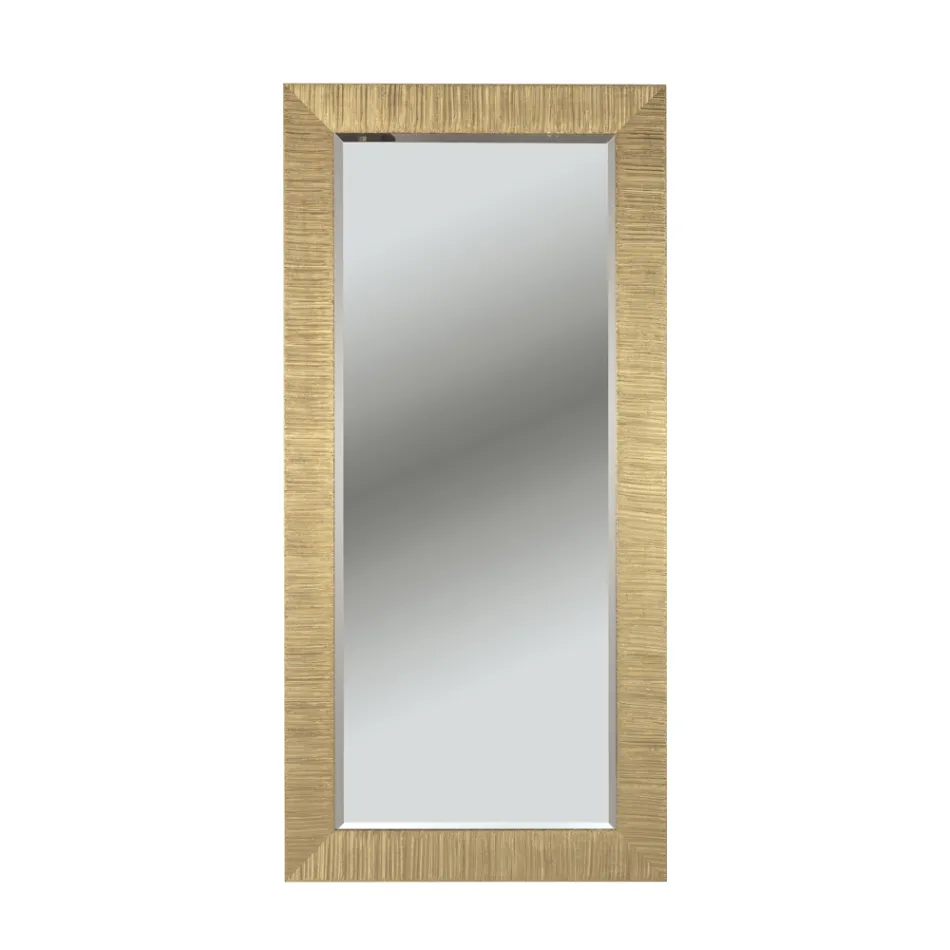 Miroir rectangulaire avec miroir au sol fabriqué en Italie - Bacco Viadurini