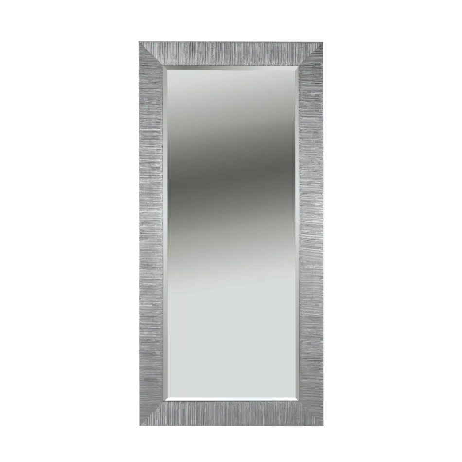 Miroir rectangulaire avec miroir au sol fabriqué en Italie - Bacco Viadurini