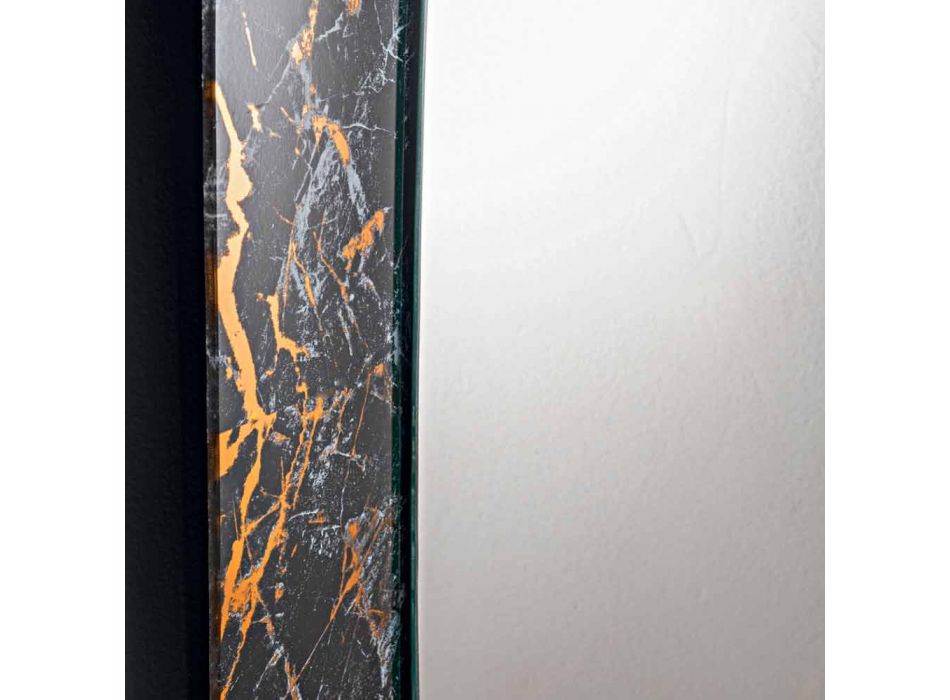 Miroir Design Rectangulaire avec Cadre en Verre Fabriqué en Italie - Eclisse Viadurini