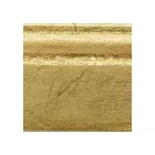 Miroir rectangulaire en feuille d'or avec miroir au sol fabriqué en Italie - Pele Viadurini