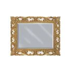 Miroir rectangulaire en feuille d'or et miroir au sol fabriqué en Italie - Rangi Viadurini