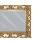 Miroir rectangulaire en feuille d'or et miroir au sol fabriqué en Italie - Rangi Viadurini