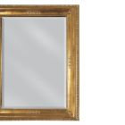 Miroir rectangulaire en feuille d'or légèrement vieilli fabriqué en Italie - Abeona Viadurini
