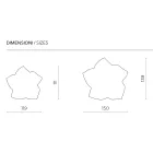 Miroir en forme de feuille, disponible en deux tailles et couleurs, fabriqué en Italie - Levian Viadurini