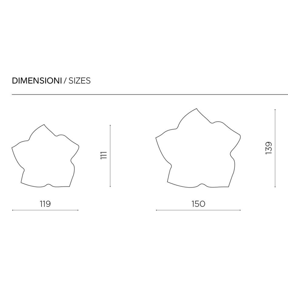 Miroir en forme de feuille, disponible en deux tailles et couleurs, fabriqué en Italie - Levian Viadurini