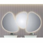 Miroir mural de salle de bains avec rétroéclairage LED Pirro Viadurini