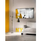 Miroir mural modulaire avec miroirs concaves et convexes Made in Italy - Allergie Viadurini