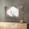 Miroir mural en verre bronzé ou fumé fabriqué en Italie - Monterosa