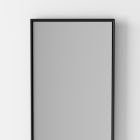 Miroir mural rectangulaire rétro-éclairé avec cadre noir fabriqué en Italie - Riflessi Viadurini