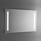 Miroir de salle de bain en fil poli avec rétroéclairage LED Made in Italy - Tony Viadurini