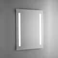 Miroir de salle de bain en fil poli avec rétroéclairage LED Made in Italy - Tony