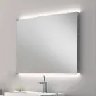 Miroir de salle de bain avec design moderne Luminaire LED avec bords satin Veva Viadurini