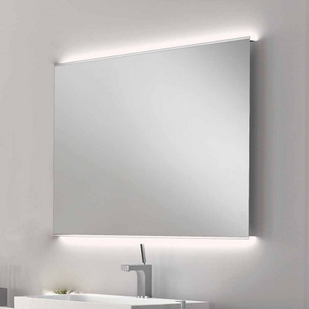 Miroir de salle de bain avec design moderne Luminaire LED avec bords satin Veva Viadurini