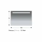 Miroir mural de salle de bain avec cadre en aluminium similaire Made in Italy - Tobi Viadurini