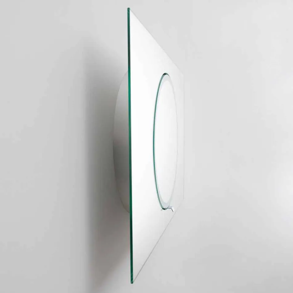 Miroir de salle de bain mural avec éclairage LED - Dotta Viadurini