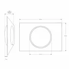 Miroir de salle de bain mural avec éclairage LED - Dotta Viadurini