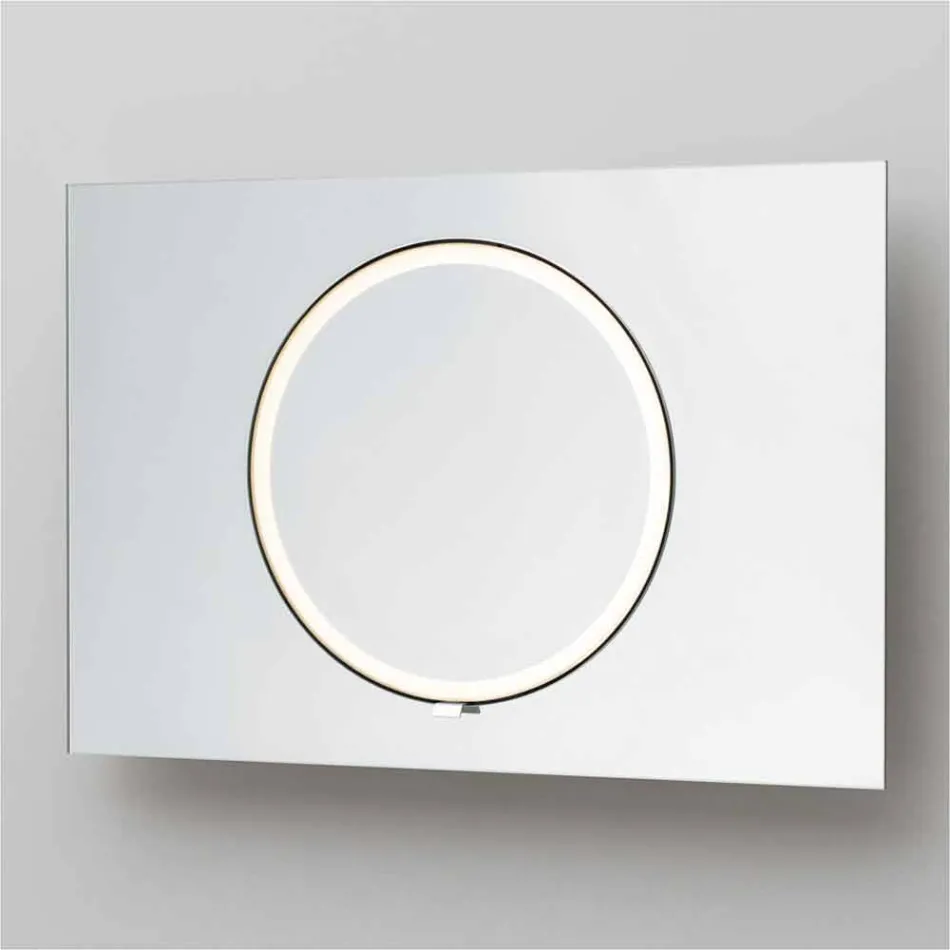 Miroir de salle de bain mural avec éclairage LED - Dotta Viadurini