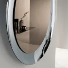 Miroir en bronze avec cadre en verre fumé, fabriqué en Italie - Anselma Viadurini