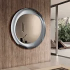 Miroir en bronze avec cadre en verre fumé, fabriqué en Italie - Anselma Viadurini