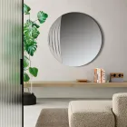 Miroir rond en deux tailles et deux couleurs, fabriqué en Italie - Auren Viadurini