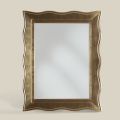 Miroir classique avec cadre doré rectangulaire Made in Italy - Florence