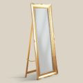 Miroir de sol classique en bois de feuille d'or Made in Italy - Florence