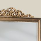 Miroir en bois rectangulaire classique à la feuille d'or fabriqué en Italie - Ibiscos Viadurini