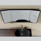 Miroir à 2 côtés mobiles et miroir grossissant fabriqué en Italie - Nelson Viadurini