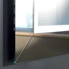 Miroir avec cadre miroir coloré et LED Made in Italy - Newton Viadurini