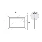 Miroir avec cadre miroir coloré et LED Made in Italy - Newton Viadurini