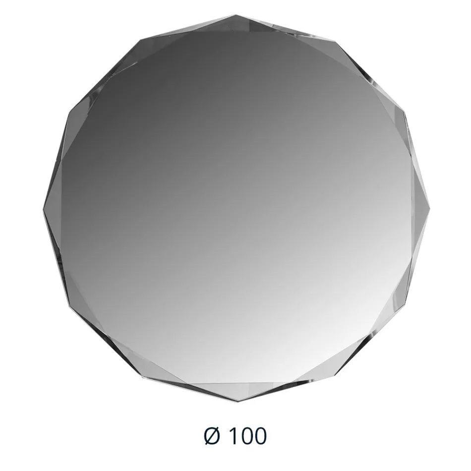 Miroir gravé au diamant avec bord biseauté - Excelsior Viadurini