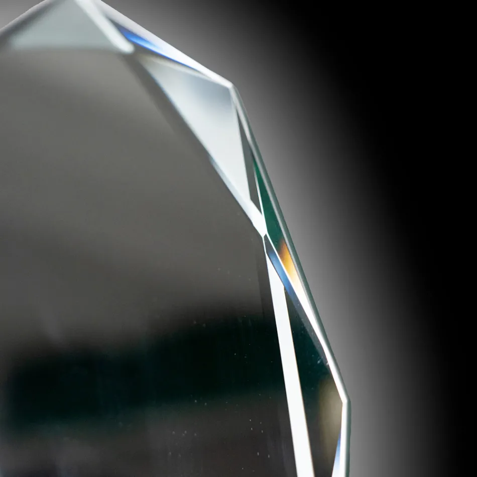 Miroir gravé au diamant avec bord biseauté - Excelsior Viadurini