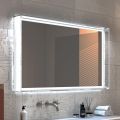 Miroir avec lumières intégrées et cadre en cristal fabriqué en Italie - Isaac