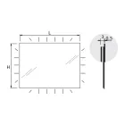 Miroir avec rétroéclairage d'ambiance fabriqué en Italie - Gogh Viadurini