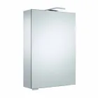 Miroir de rangement mural avec porte à charnière et éclairage LED - Cliquet Viadurini