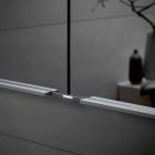Armoire de toilette moderne encastrée en aluminium peint argenté - Demon Viadurini