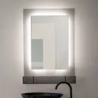 Armoire à miroir murale en plexiglas tricolore fabriquée en Italie - Kiran Viadurini