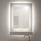 Armoire à miroir murale en plexiglas tricolore fabriquée en Italie - Kiran Viadurini