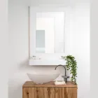 Armoire à miroir murale en plexiglas tricolore fabriquée en Italie - Kiran Viadurini
