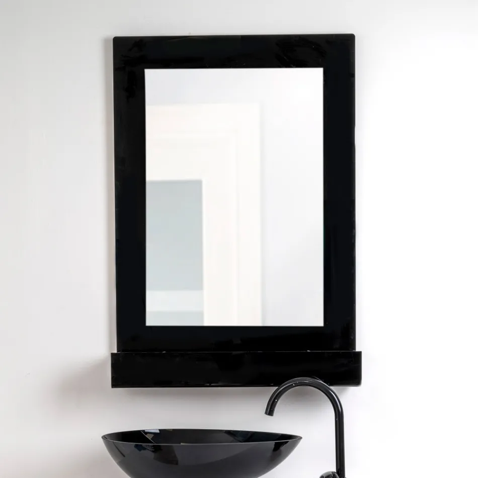 Armoire à miroir murale en plexiglas tricolore fabriquée en Italie - Kiran Viadurini