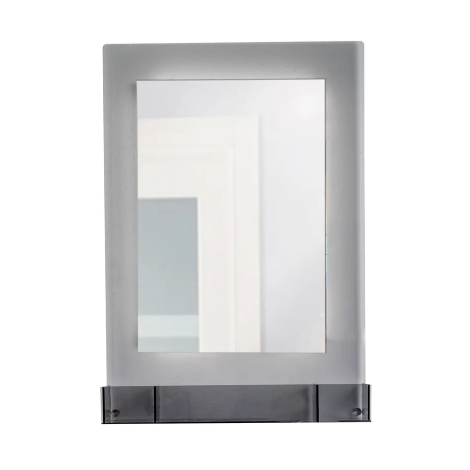 Armoire à miroir murale en plexiglas tricolore fabriquée en Italie - Kiran Viadurini