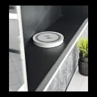 Récipient miroir en bois avec double miroir et lumières fabriqué en Italie - Darwin Viadurini