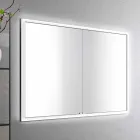 Miroir LED encastré au design moderne avec 2 portes, Adele Viadurini