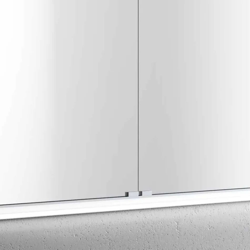 Miroir LED encastré au design moderne avec 2 portes, Adele Viadurini