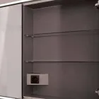 Miroir LED encastré au design moderne avec 2 portes, Adele Viadurini