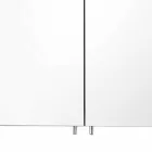 Miroir conteneur moderne avec 2 portes en aluminium peint argenté - Alfio Viadurini