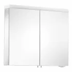 Miroir conteneur moderne avec 2 portes en aluminium peint argenté - Alfio Viadurini