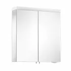 Miroir conteneur moderne avec 2 portes en aluminium peint argenté - Alfio Viadurini