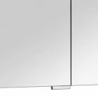 Miroir de conteneur moderne avec 3 portes en cristal et 3 lumières LED - Maxi Viadurini